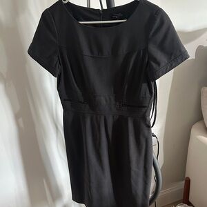Tahari Black Mini Dress with Short Sleeves
